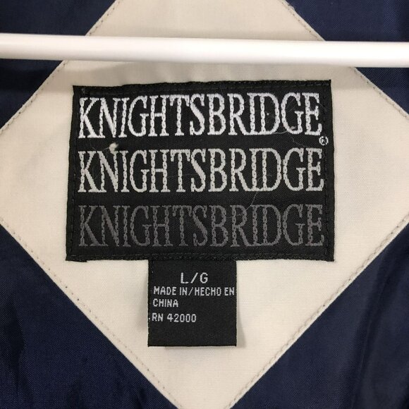 Vintage KnightsBridge Bomber Jacket Lightweight Beige Mens L/G Casual - Picture 2 of 16